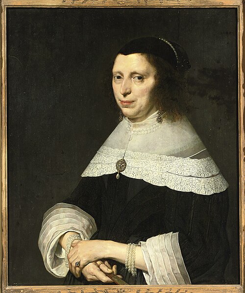 Portrait of an unknown woman wearing pearls, 1650, David Bailly