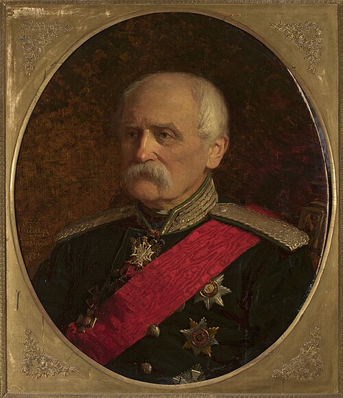 Portrait of major general Stanisław Kierbedź, engineer, 1882, Johann Köler