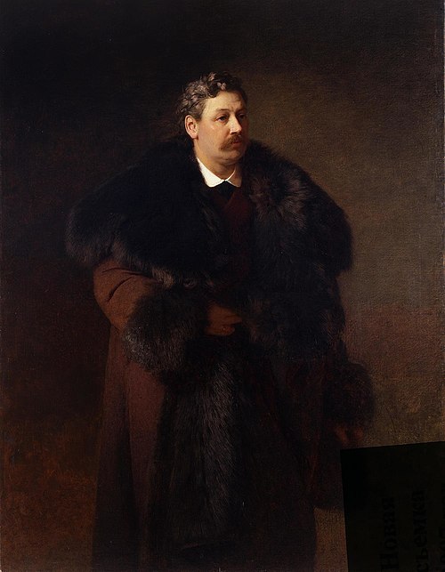 Portrait of P.A. Zubov, 1873, Johann Köler