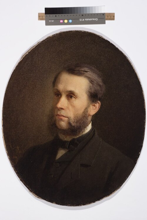 Akadeemik J. K. Groti portree, 1869, Johann Köler