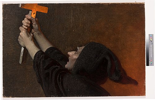 Munk (detail kompositsioonist), 1887, Johann Köler
