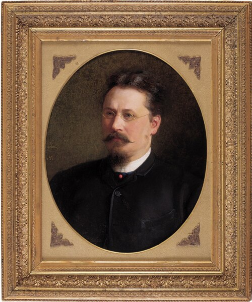 Dr. G. Köleri portree, 1891, Johann Köler