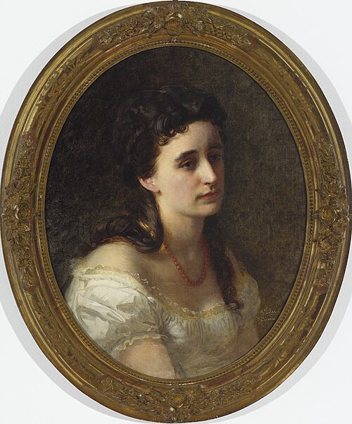 Helikunstnik Ella Schultz - Adajevski portree, 1868, Johann Köler