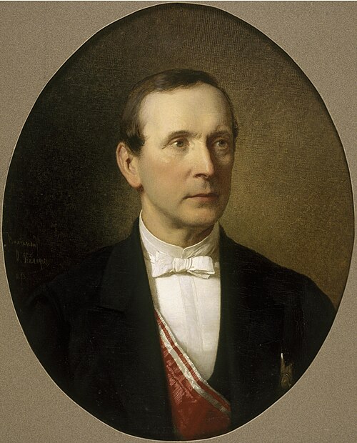 N. Bunge portrait, 1873, Johann Köler