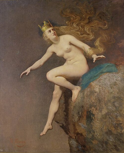 Lorelei (etüüd teosele "Lorelei needmine munkade poolt"), 1887, Johann Köler
