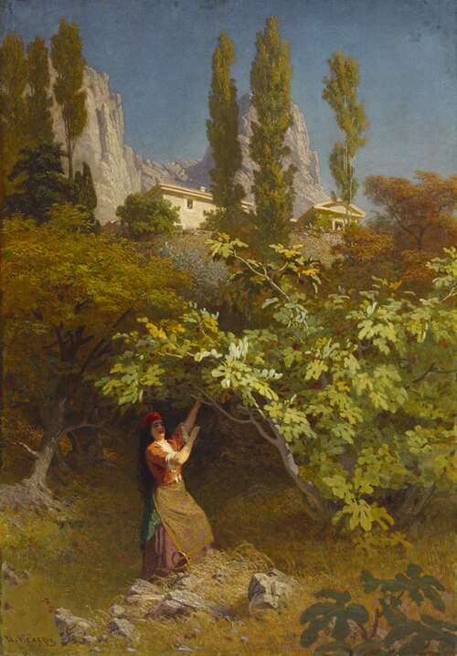 Tatarlanna Mšatko mõisa aias, 1875, Johann Köler