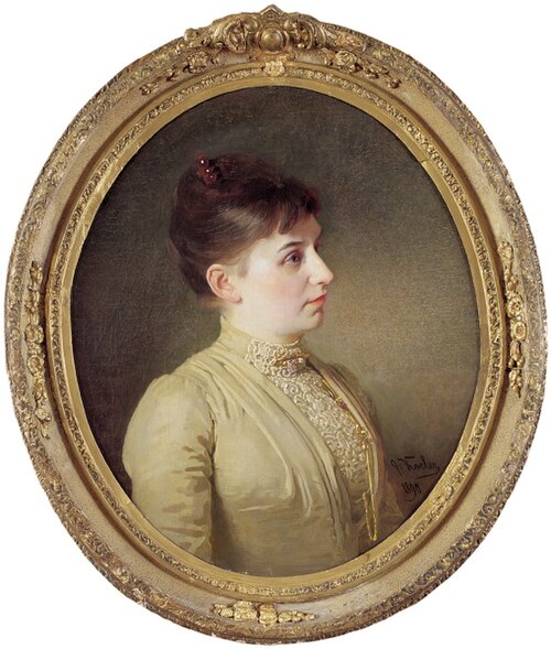 Pr. Adele Köleri portree, 1890, Johann Köler