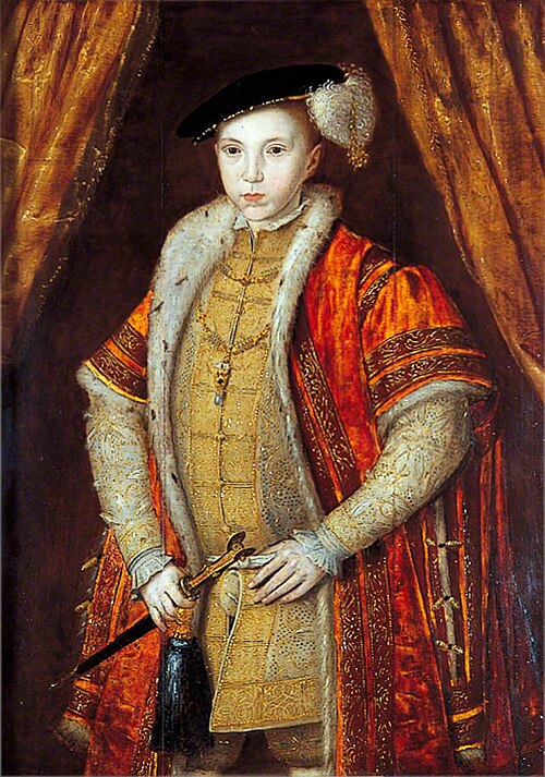 Edward VI (1537–1553), Founder of Christ's Hospital, , William Scrots