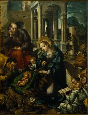 L’Adoration des bergers, 1550, Gregório Lopes