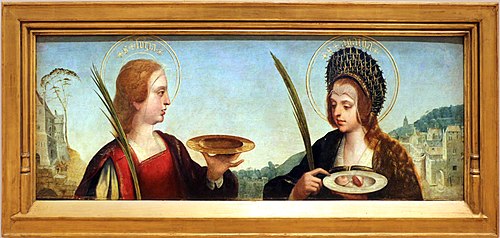 Santa Luzia e Santa Ágata, 1527, Gregório Lopes