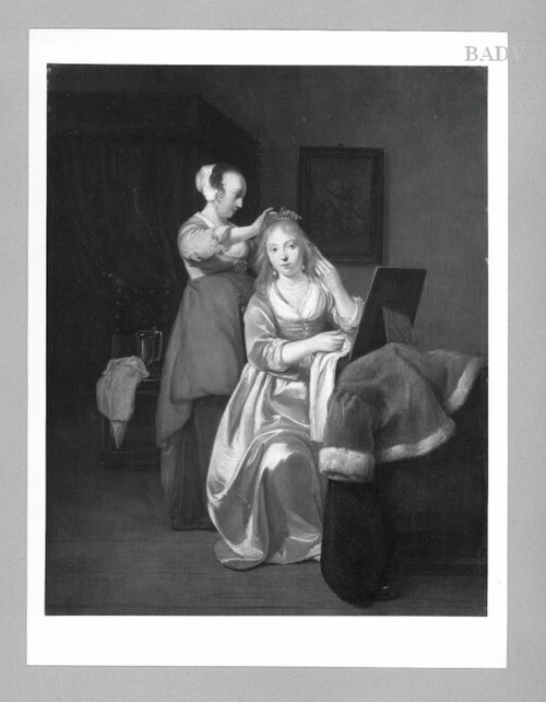 lady at her morning-toilet, 1659, Jacob Ochtervelt
