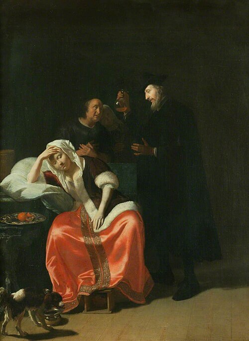 The Doctor's Visit, 1665, Jacob Ochtervelt