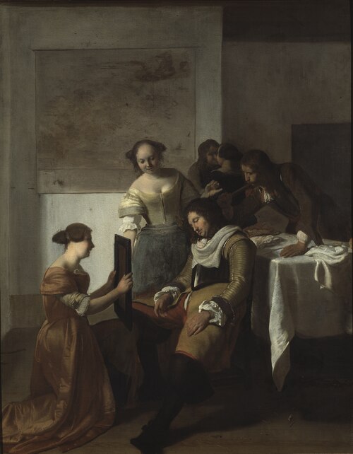 The Sleeping Officer, 1679, Jacob Ochtervelt