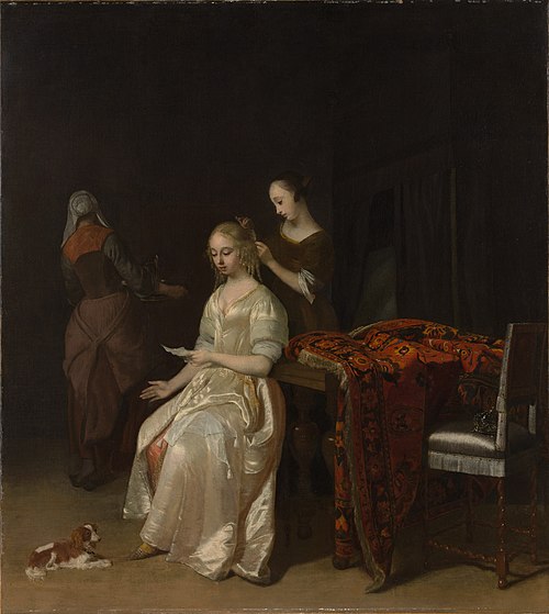 The Love Letter, 1670, Jacob Ochtervelt