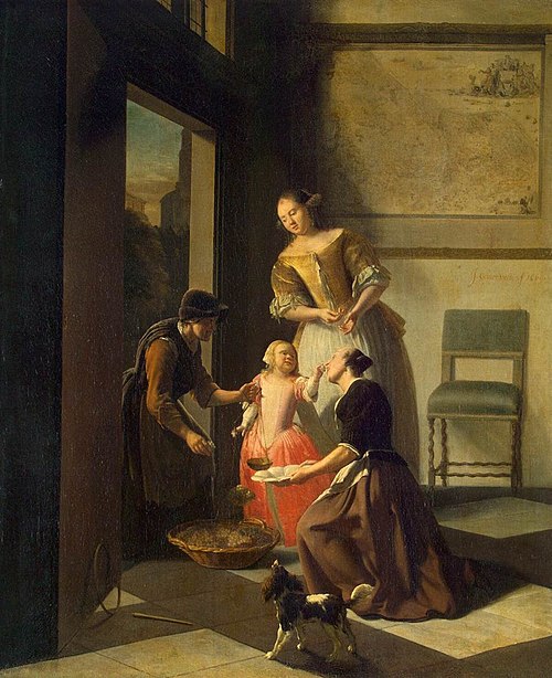 Buying Grapes, 1669, Jacob Ochtervelt