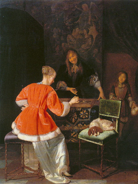 The Backgammon Players, 1668, Jacob Ochtervelt