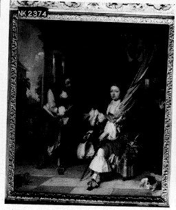 soldiers with flag, 1664, Jacob Ochtervelt