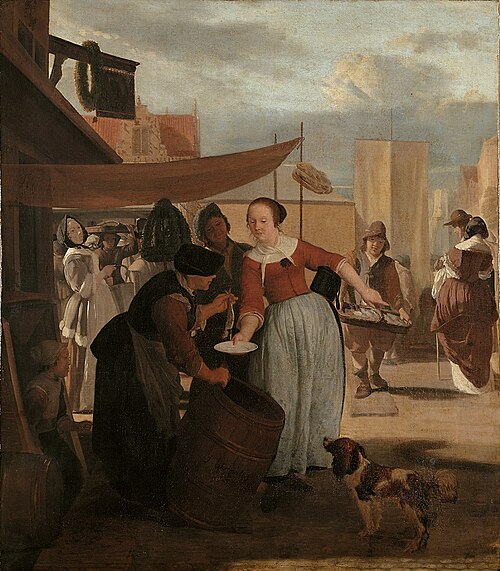 Fischmarkt, 1668, Jacob Ochtervelt