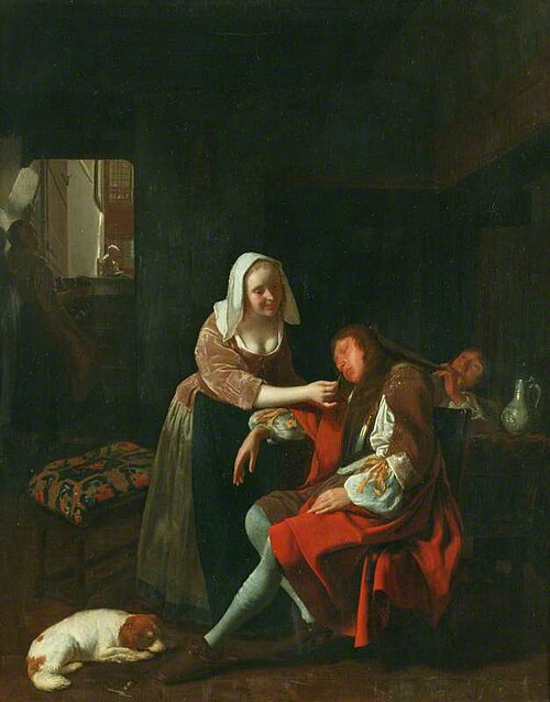 Le Cavalier endormi, 1665, Jacob Ochtervelt
