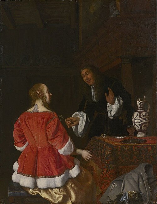 The lemon slice, 1667, Jacob Ochtervelt