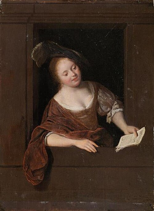 La cantatrice, 1668, Jacob Ochtervelt