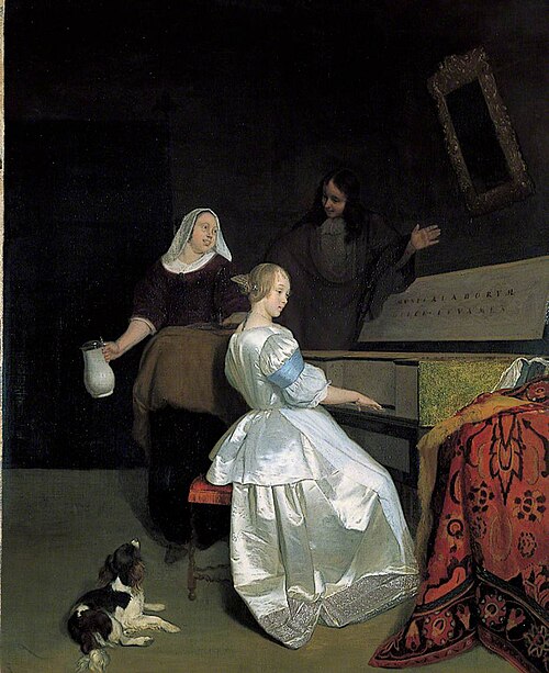 The Music Lesson, 1671, Jacob Ochtervelt