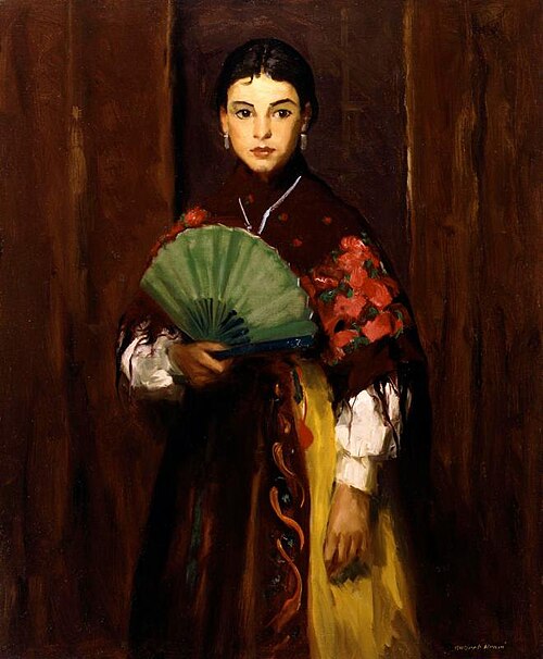 Spanish Girl of Segovia, 1912, Robert Henri