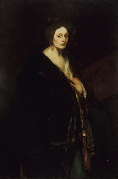 Woman in Manteau, 1898, Robert Henri