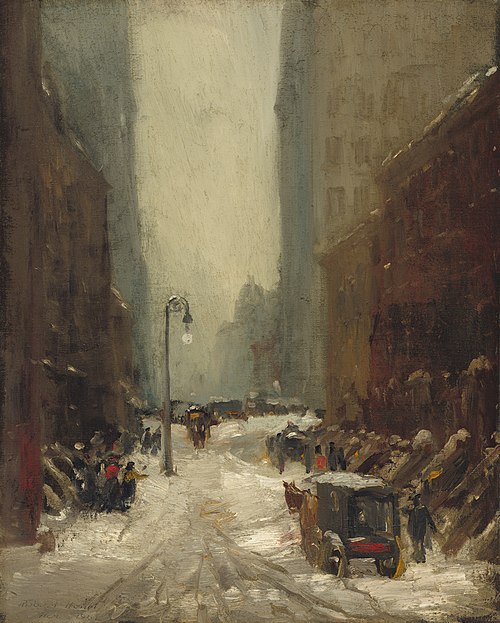 Snow in New York, 1902, Robert Henri
