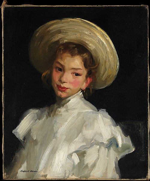 Dutch Girl in White, 1907, Robert Henri