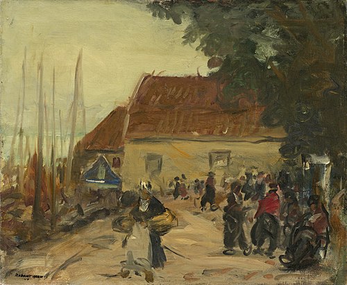 Volendam Street Scene, 1910, Robert Henri