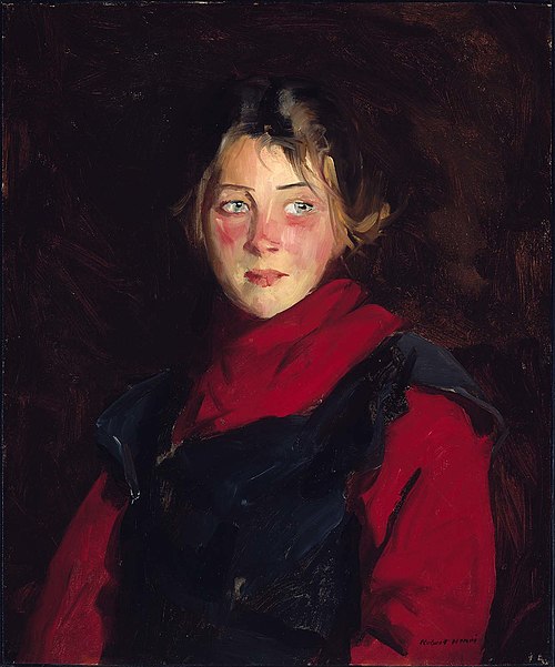 Irish Girl (Mary O'Donnel), 1913, Robert Henri