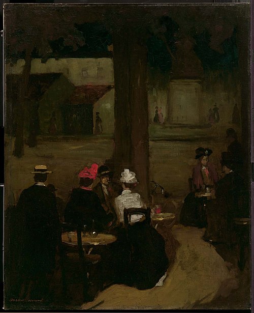 Sidewalk Café, 1899, Robert Henri