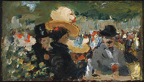 Café Bleu, St. Cloud, 1897, Robert Henri