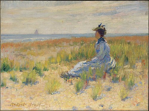 Girl Seated by the Sea, 1893, Robert Henri