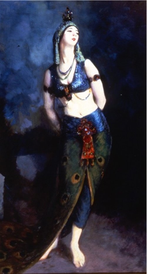 Ruth St. Denis in the Peacock Dance, 1919, Robert Henri