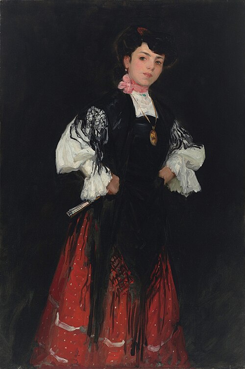 Spanish Girl of Madrid (Una Chula), 1908, Robert Henri