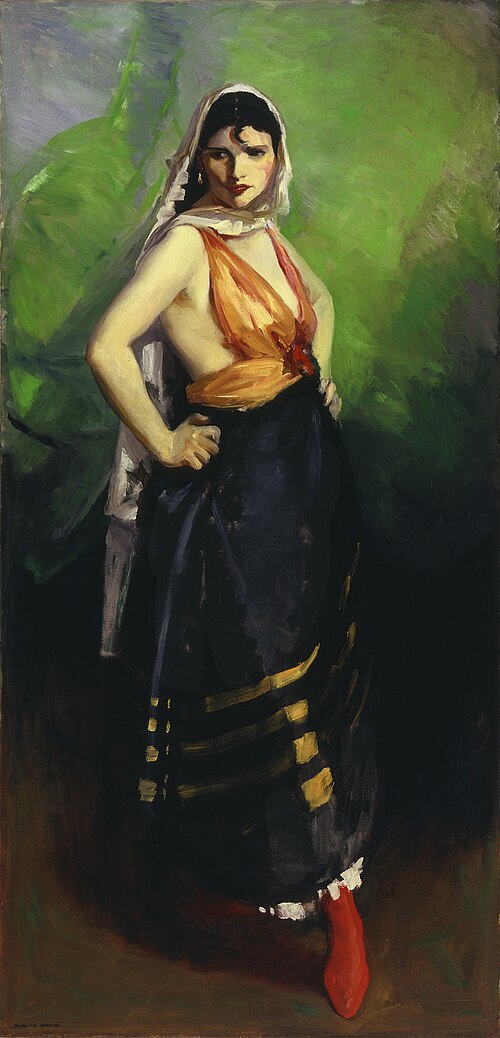 Betalo Rubino, Dramatic Dancer, 1916, Robert Henri