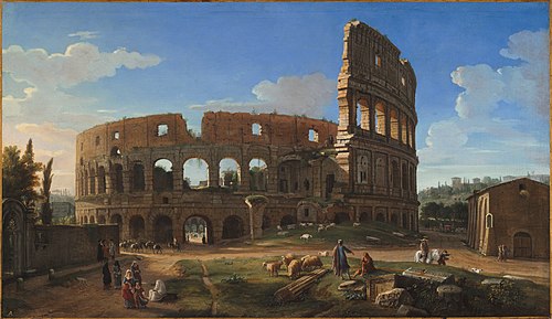 The Colosseum Seen from the Southeast, 1700, Caspar van Wittel