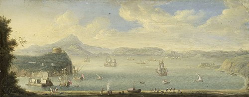 Vue du Golfe de Naples, 1712, Caspar van Wittel
