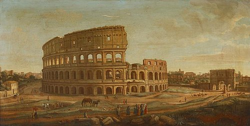 View of the Colosseum, Rome, 1700, Gaspar van Wittel