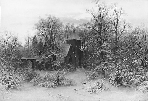 Winter Landscape, 1870, Sophus Jacobsen