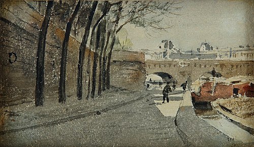 Louvre Paris, 1887, Albert Anker