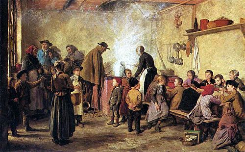 Die Armensuppe, 1893, Albert Anker