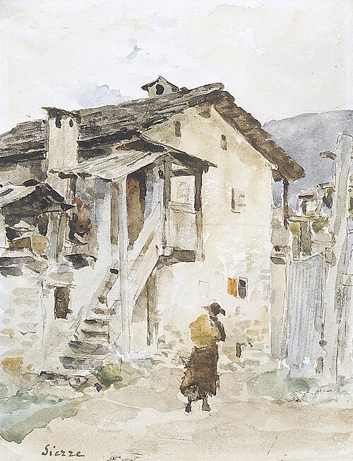 Sierre, 1880, Albert Anker