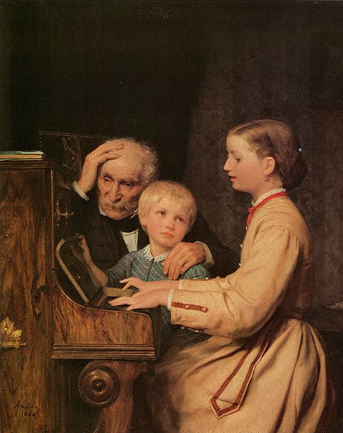 Die Verbannten, 1868, Albert Anker