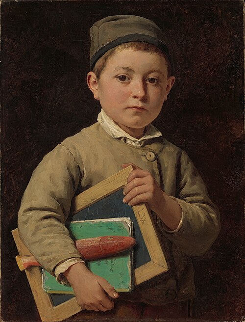 Schoolboy, 1881, Albert Anker
