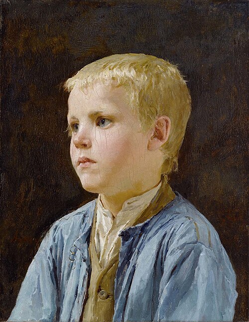 Portrait d'un garçon, , Albert Anker