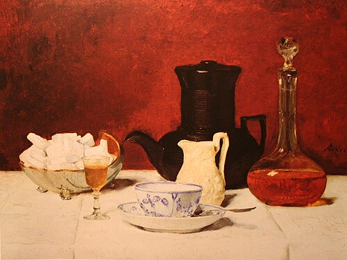 Stilleben Kaffee und Cognac, 1877, Albert Anker