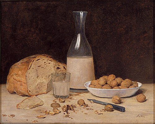 Stillleben: Neuer Wein, 1890, Albert Anker